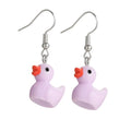 Cartoon Animal Earrings Set For Women New Y2K Girl Cute Colorful Geometric Acrylic Duck Love Drop Earrings Trendy Jewelry Gifts Vera Lux