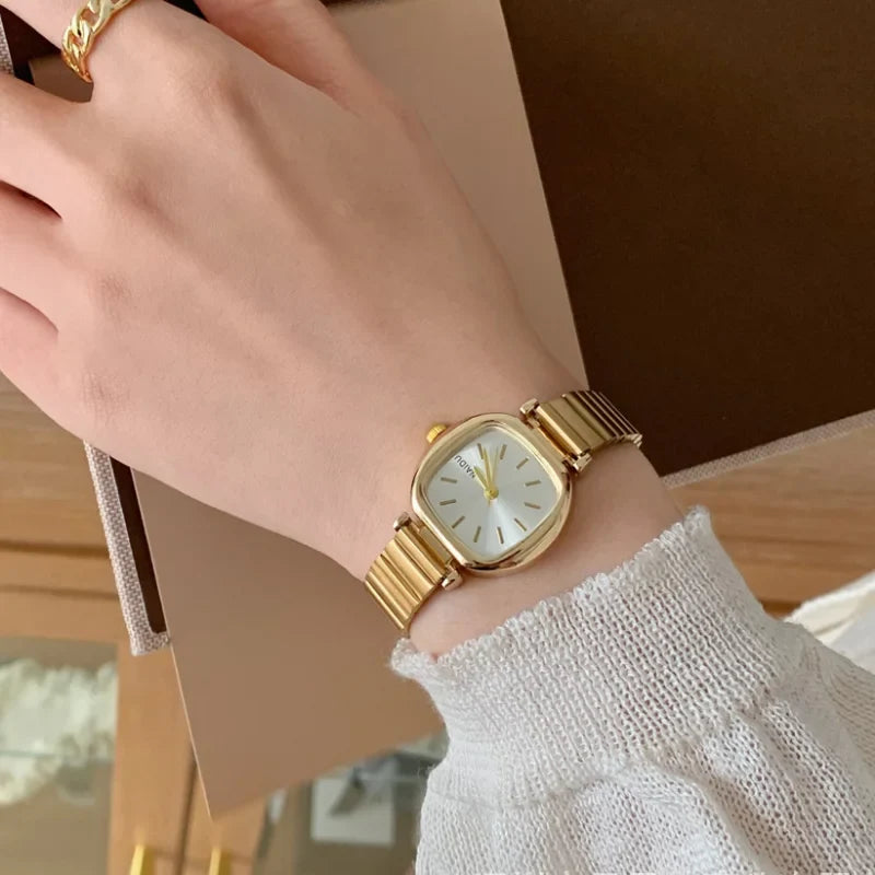 Brand Women Quartz Watch Adjustable Stainless Steel Strap Luxury Gift Ladies Wristwatch Dropshipping Clock Relojes Para Mujer Vera Lux