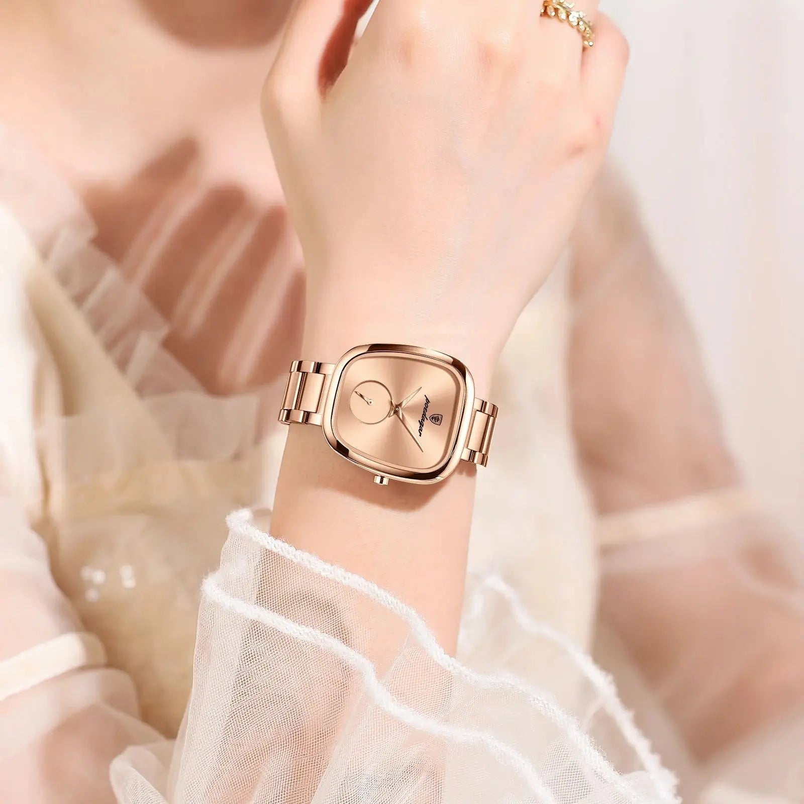 POEDAGAR Luxury Watch for Woman Waterproof Stainless Steel Quartz Ladies Watch High Quality Women's Watches Elegant Female Clock Vera Lux