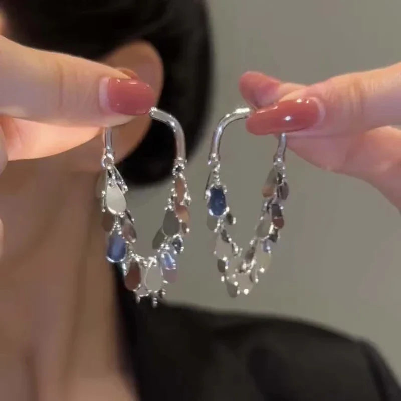 2026 New Senior Luxury Delicate Long Tassels Drop Earrings Fashion Versatile Exaggerate Metal Women Jewelry Girl's Earrings Vera Lux