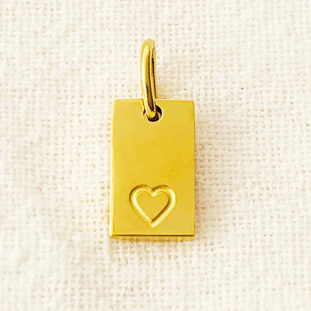 10PCS Alphabet Charm Pendant for Necklaces Stainless Steel Jewelry DIY Engraved Lettering Accessories Women's Fashion Jewelry Vera Lux
