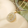 NEWBUY 2025 New Arrival Classic Design Gold Color Virgin Mary Pendant Necklace For Women Shiny CZ Zircon Copper Jewelry Vera Lux