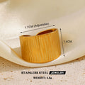 1Pc Stainless Steel Gold Color Rings For Women Waterproof Geometric Open Finger Ring Girls Fashion Daily Jewelry Accessories Vera Lux