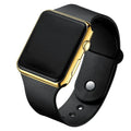 Simple Digital Watch for Men Women Fashion Sport LED Electronic Watch Black Silicone Wristband Casual Mens Watch Reloj Hombre Vera Lux