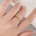 Stainless Steel Knot Ring Wedding Band for Women Girl Size 5-10 Vera Lux