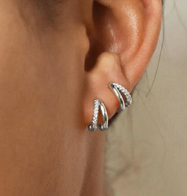 Fashion Gold Color Zircon Hoop Earrings for Women Boho Retro Geometric Statement Copper Metal Earrings Trendy Jewelry Gifts 2024 Vera Lux