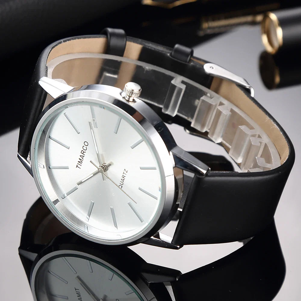 Luxury Women Watches 2025 New Stylish Silver Minimalist Business Ladies Quartz Watch Breathable Leather Steel Clock Reloj Mujer Vera Lux