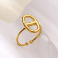 Gold Color Anillos Stacked Multiple Flowers Rings Elegant Women Stainless Steel Shell New Ring Jewelry Wedding Birthday Dainty Vera Lux