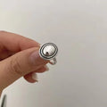 925 Sterling Silver Rings Couples Accessories INS Fashion Vintage Twist Design Round Shape Geometric Thai Silver Jewelry Vera Lux