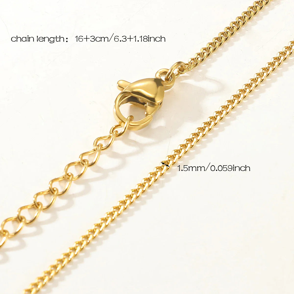 10pcs/Lot 45cm Stainless Steel Golden/Silvery Color 304 Chains Necklace Women Jewelry Making Accessories DIY Handmade Supplies Vera Lux