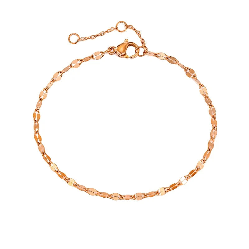 Adjustable Gold Color Stainless Steel Chain Bracelets for Women Wholesale Stainless Steel Jewelry Women Bracelets Vera Lux