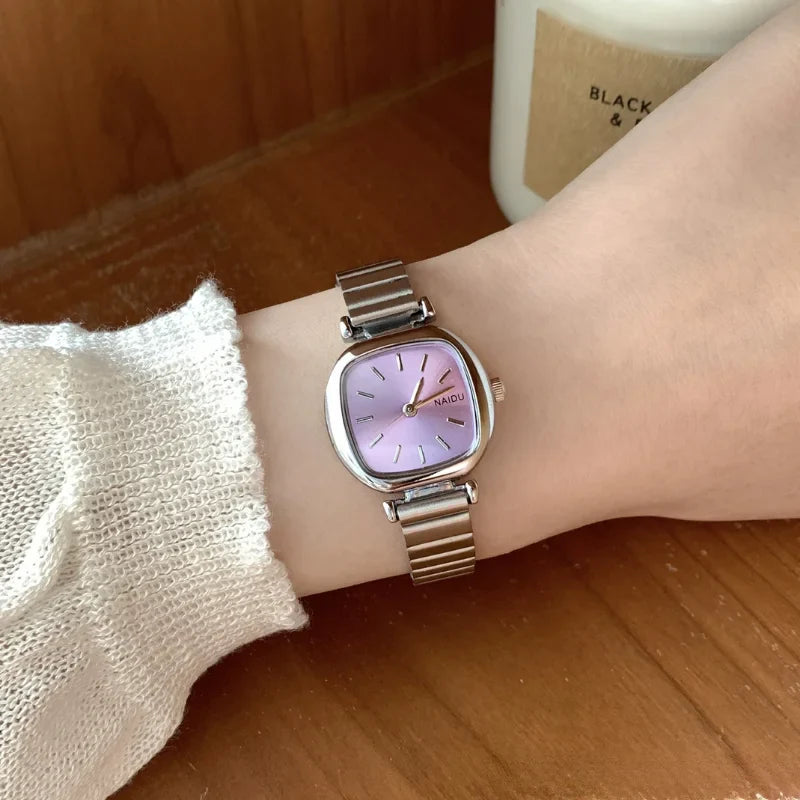Brand Women Quartz Watch Adjustable Stainless Steel Strap Luxury Gift Ladies Wristwatch Dropshipping Clock Relojes Para Mujer Vera Lux