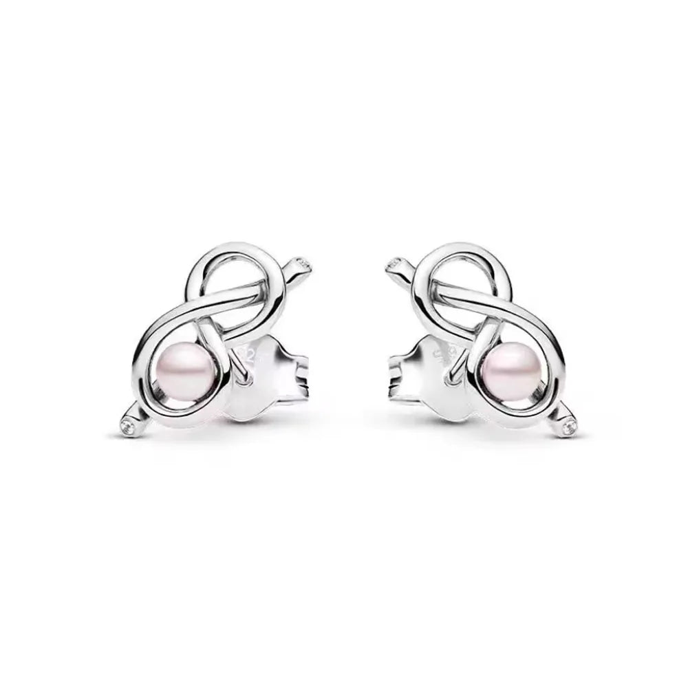 2026 New 925 Silver Elephant Cherry Blossom Butterfly Heart Earrings, a delicate choice for women's fashion jewelry Vera Lux