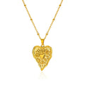Geometric Heart Necklaces For Women Stainless Steel Gold Color Snake Chain Heart Necklace Aesthetic New Wedding Jewelry Gift Vera Lux