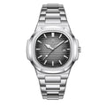 2026 New Luxury Military Man Watch Square Waterproof Luminous Date Week Men Watch Stainless Steel Quartz Men's Watches Reloj+box Vera Lux