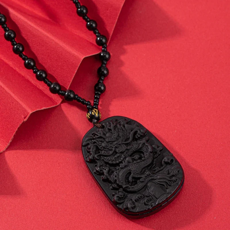 1Pcs Chinese Style Necklace Pendant Amulet Prayer Fortune Necklace Dragon Pixiu Happy Buddha Necklace Daily Jewelry Vera Lux