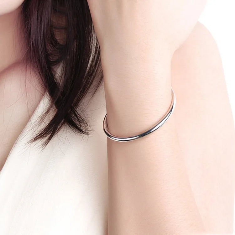925 Sterling Silver Polishing Charm Bracelets Bangles For Women Elegant Jewelry Accessories Wholesale Jewellery Argent 925 Vera Lux