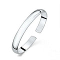 999 Sterling Silver Cuff Polishing Retro Bracelet Bangles For Women Party Wedding Jewelry Accessories Argent 925 Vera Lux