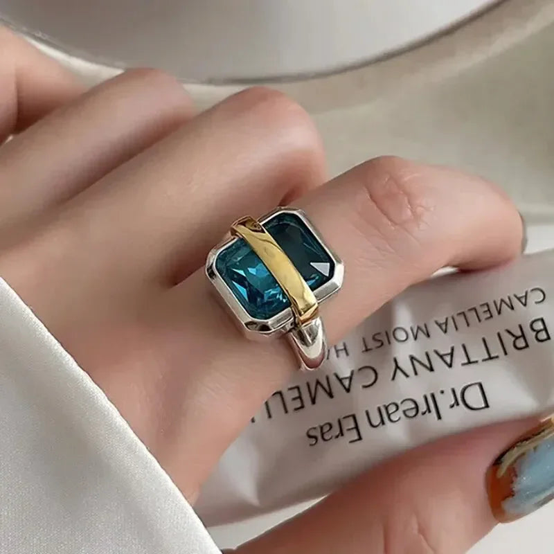 925 Sterling Silver Rings Fashion Hip Hop Vintage Couples Creative Black Stone Design Thai Silver Party Jewelry Birthday Gifts Vera Lux