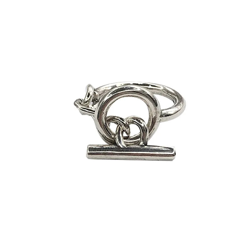 New in 925 Sterling Silver Round Ring Adjustable Rings For Women Men Engagement Aesthetic Luxury Jewelry Wholesale Jewellery Vera Lux