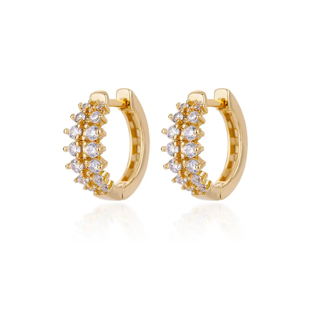 Zircon Pendientes Earring For Women Stainless Steel Hoop Piercing Earring Trending 2024 New Jewerly aretes de mujer bijoux femme Vera Lux
