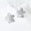 2PC Women's Fashion Trendy Stainless Steel Flower Earrings Outdoor Travel Carnival Party Festival Dressing Gifts Vera Lux
