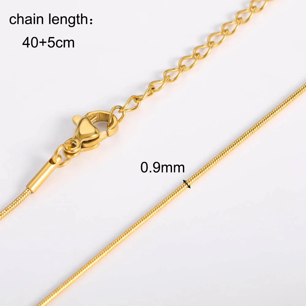 10pcs/Lot 45cm Stainless Steel Golden/Silvery Color 304 Chains Necklace Women Jewelry Making Accessories DIY Handmade Supplies Vera Lux