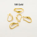 10pcs/lot 14K 18K Real Gold Earing Pendant Hook Ear Wire Hook For DIY Jewelry Making Earing Charms Accessories Components Vera Lux