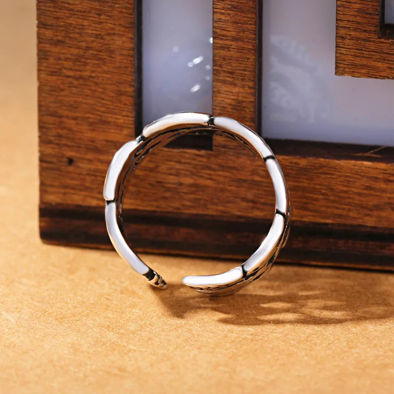 925 Sterling Silver Three Layers Fish Adjustable Rings For Women Engagement Wedding Vintage Jewelry Accessories Jewellery Vera Lux