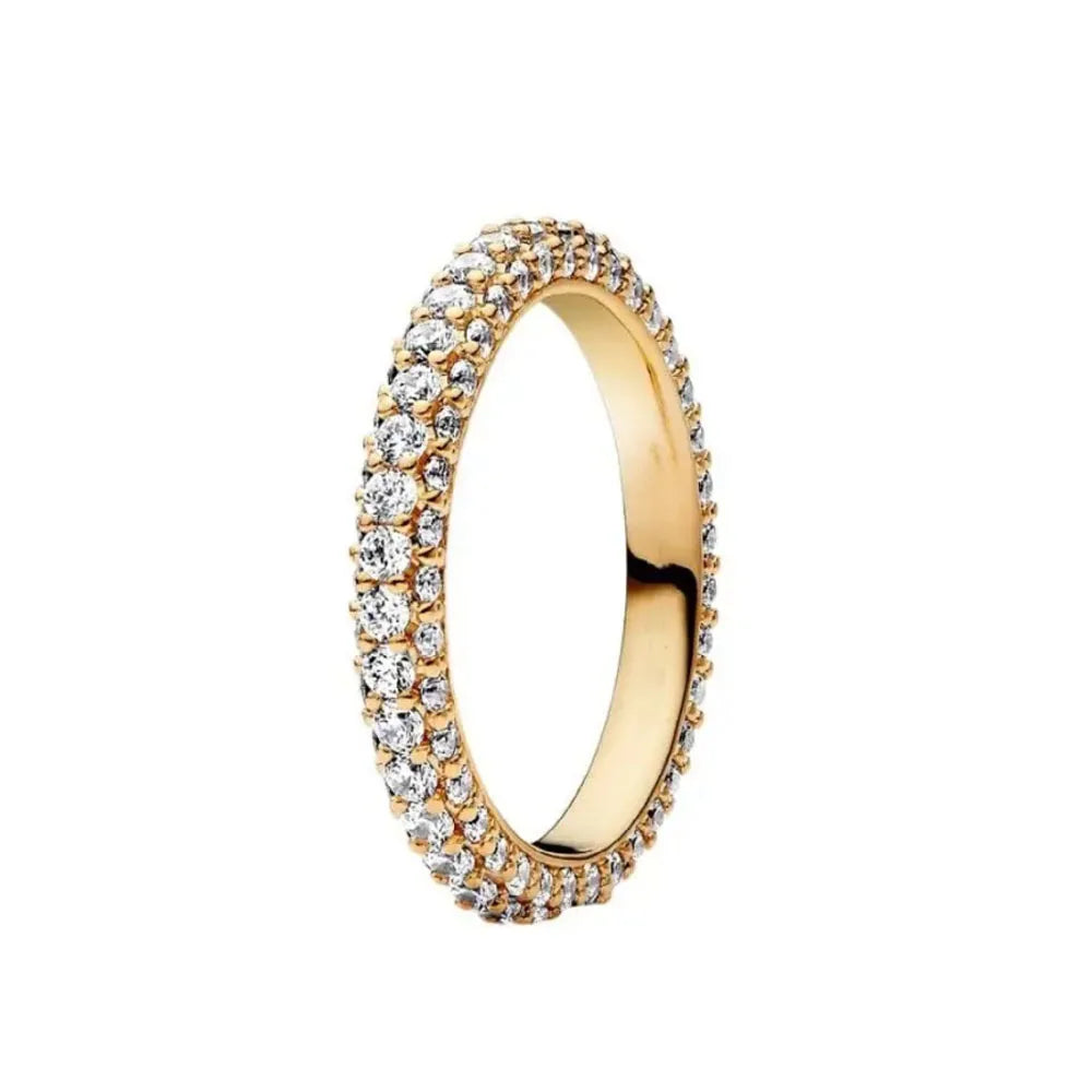 925 Silver Gold Color Heart Stone Rings Ring New Hot Selling Gold Color Rings Suitable For Any Occasion  DIY Birthday Gift Vera Lux