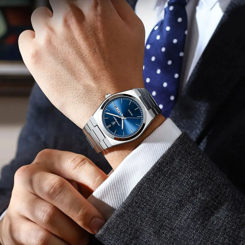 POEDAGAR Luxury Watch For Man Waterproof Luminous Date Week Stainless Steel Men Watch Casual Quartz Men's Watches Male Clock+box Vera Lux