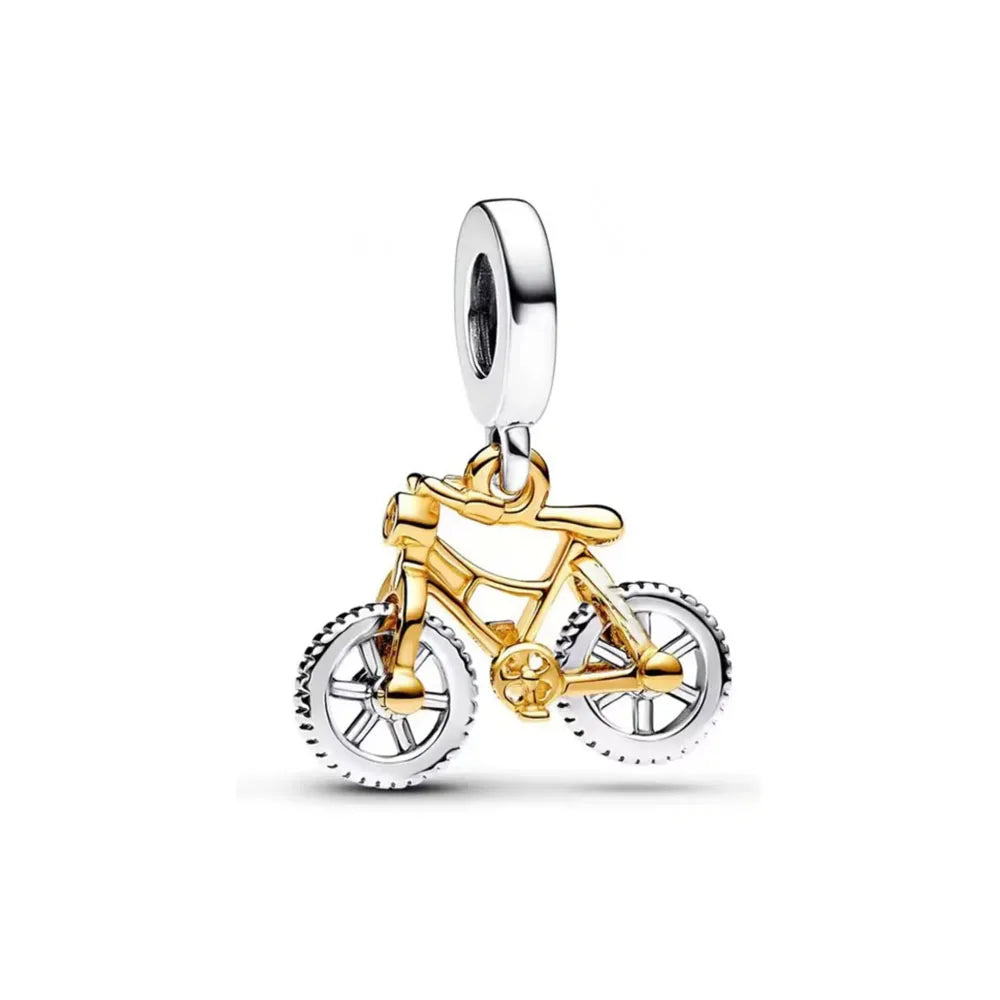 2026 New S925 Silver Hollow Elephant Monkey Car Pendant Fit Original Bracelet DIY Accessories Women's Charm Jewelry Gifts Vera Lux