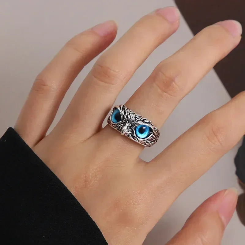 Fashion Charm Vintage Owl Ring for Men Women Cute Animals Owl Youth Gothic Rings Jewelry Accessories Gifts Femstylo