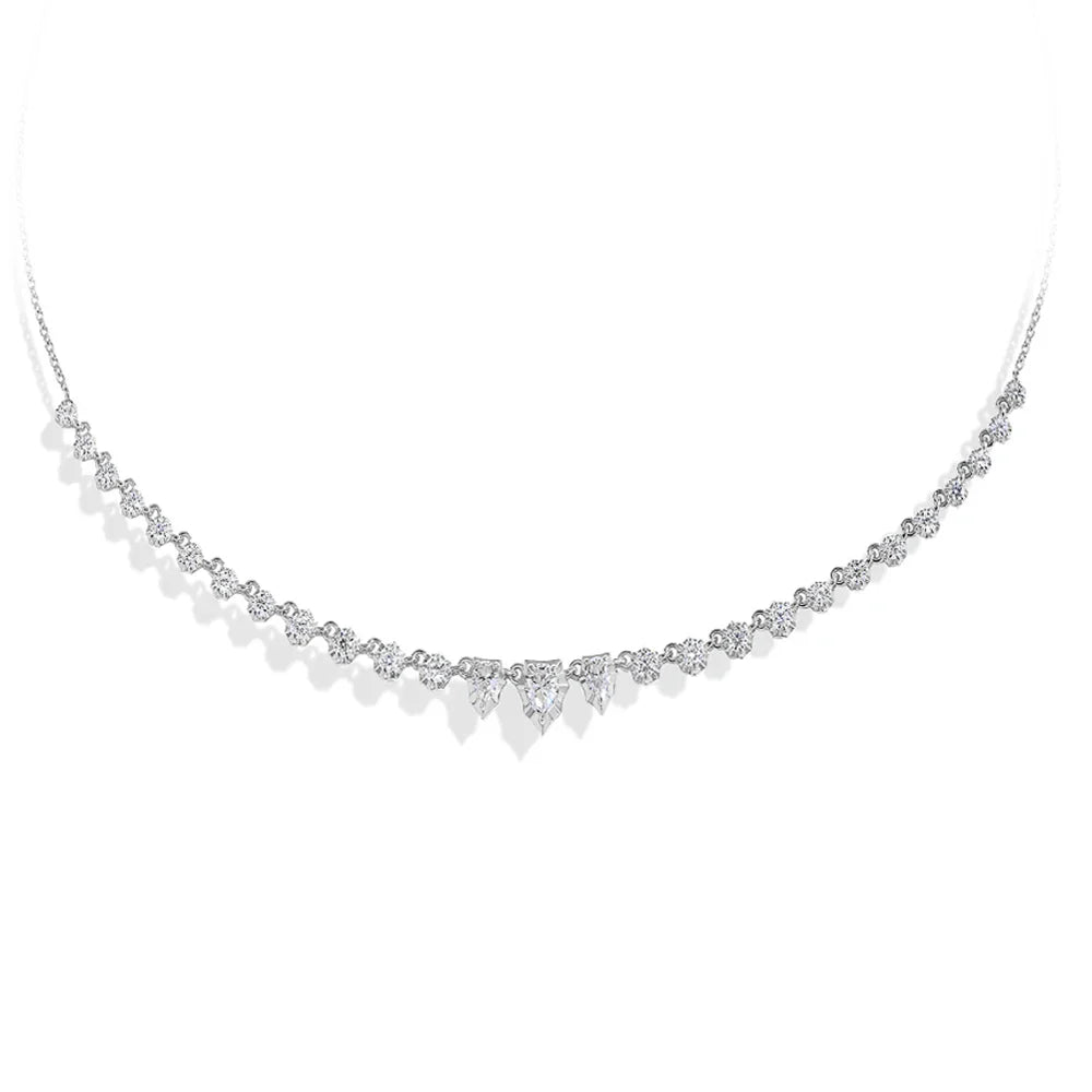 MINTYBOX S925 Sterling Silver Moissanite Snake D VVS1 Lab Diamond 18k Plated 45cm Necklaces for Women Birthday Jewelry Gift Vera Lux