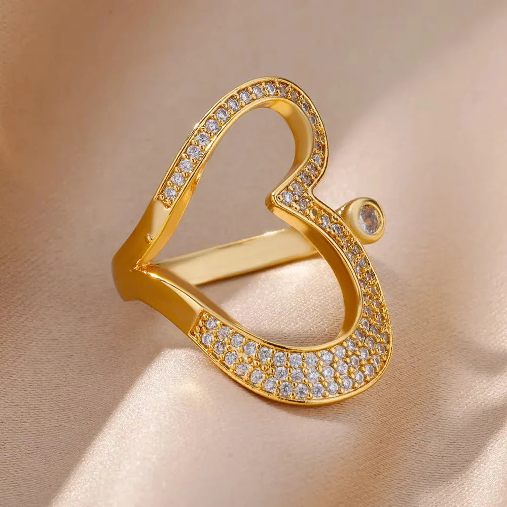 Anti-Stress Rotating Beads Rings for Women Men Gold Color Stainless Steel Double Smooth Beads Finger Ring Party Jewelry Gift Vera Lux