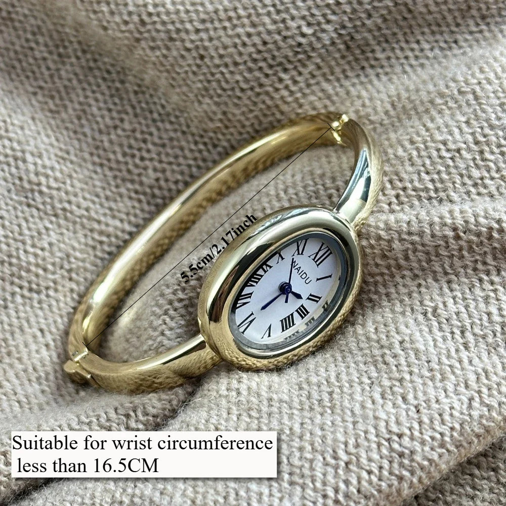 Famous Brand Bracelet Watch Stainless Steel Strap Gold Watch Fashion Small Dial Ladies Girl Gift Wristwatches Relojes Para Mujer Vera Lux