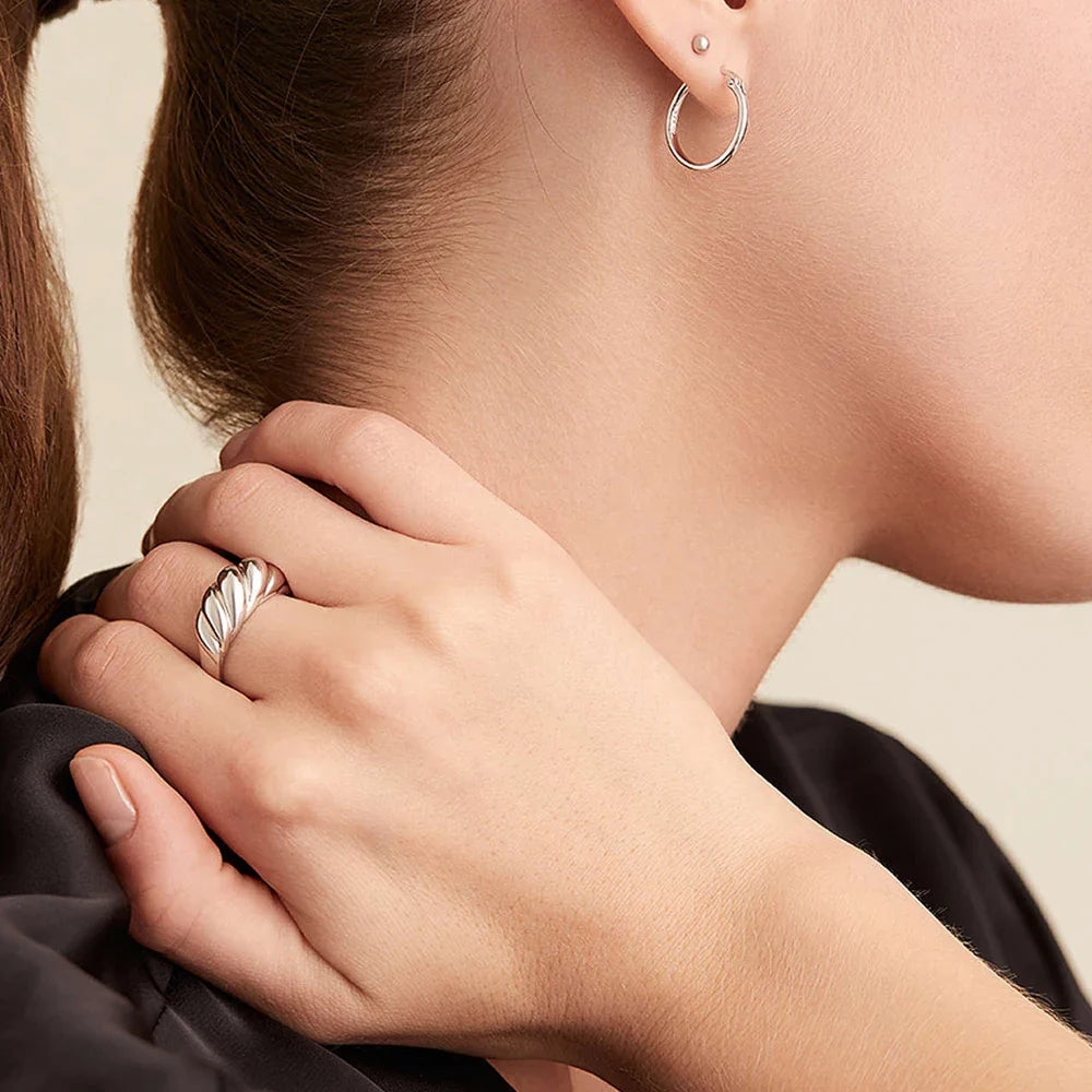 SUNIBI Stainless Steel Ring for Women And Men Classic Gold Color Simple Fashion Style Texture Rings Couple Wedding Jewelry Vera Lux