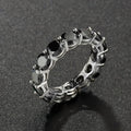 NeeTim 5mm Full Moissanite Ring for Woman Wedding 925 Sterling Silver Rings Lab Diamond Engagement Eternal Band Fine Jewelry Vera Lux