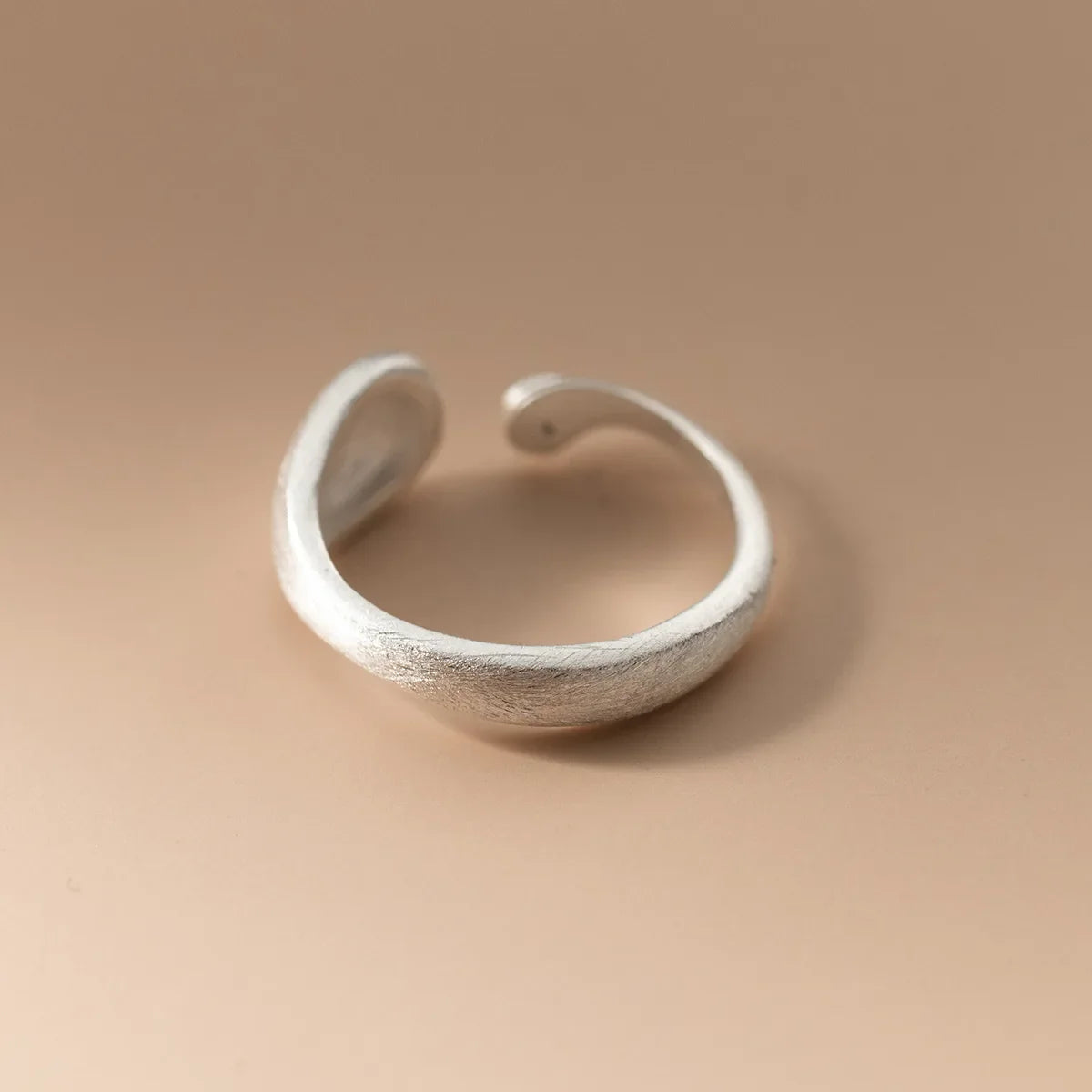 925 Sterling Silver Matte Finish Geometry Adjustable Rings For Women Wedding Fine Jewelry Accessories Jewellery Argent 925 Vera Lux