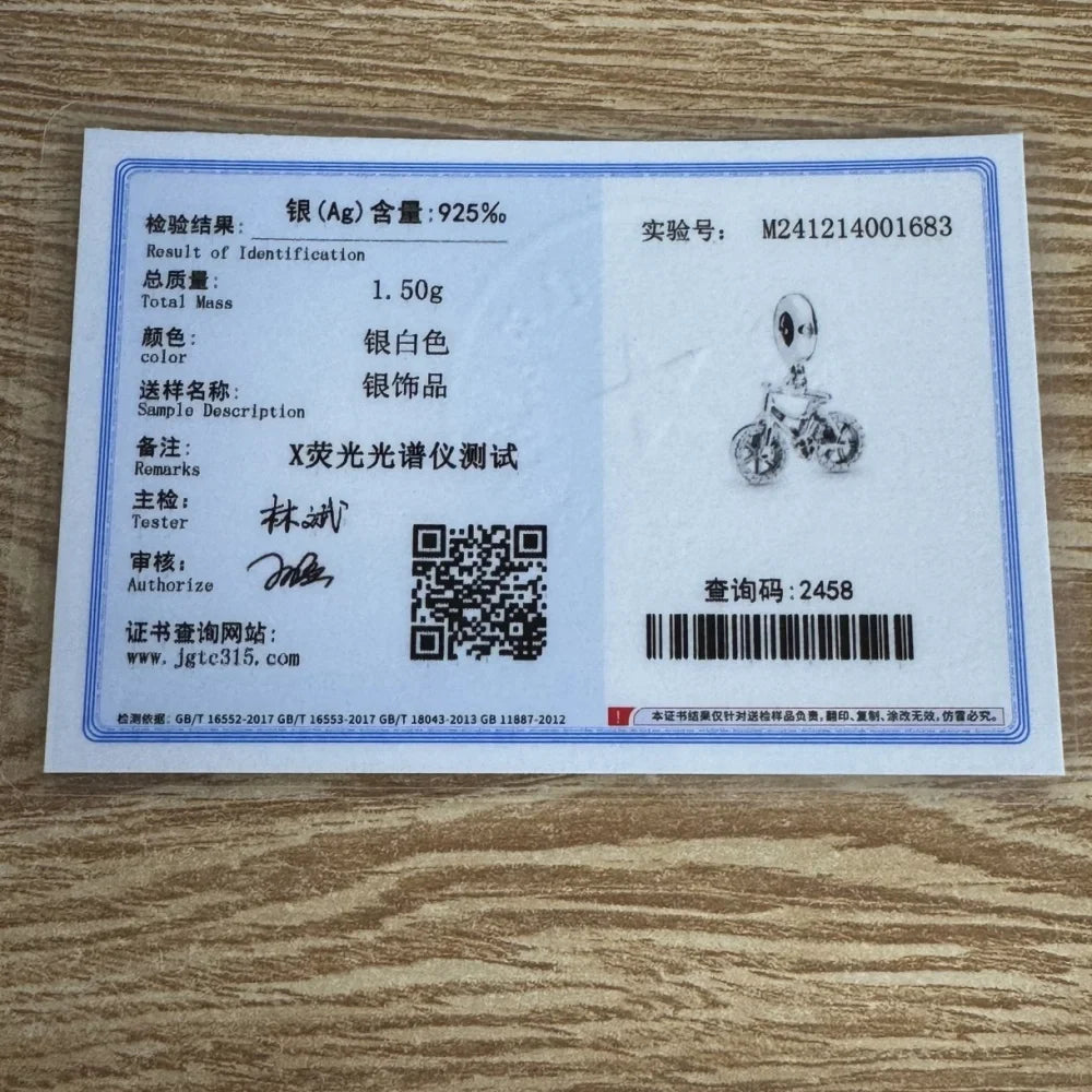 2026 New S925 Silver Robot Cross Digital Pendant, Suitable for Original Bracelets, DIY Accessories, Women's Charm Jewelry Gifts Vera Lux