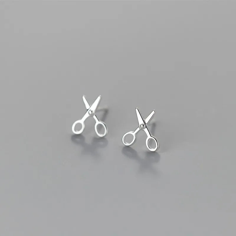 Creative Mini Scissors Stud Earrings for Women Girl Vera Lux