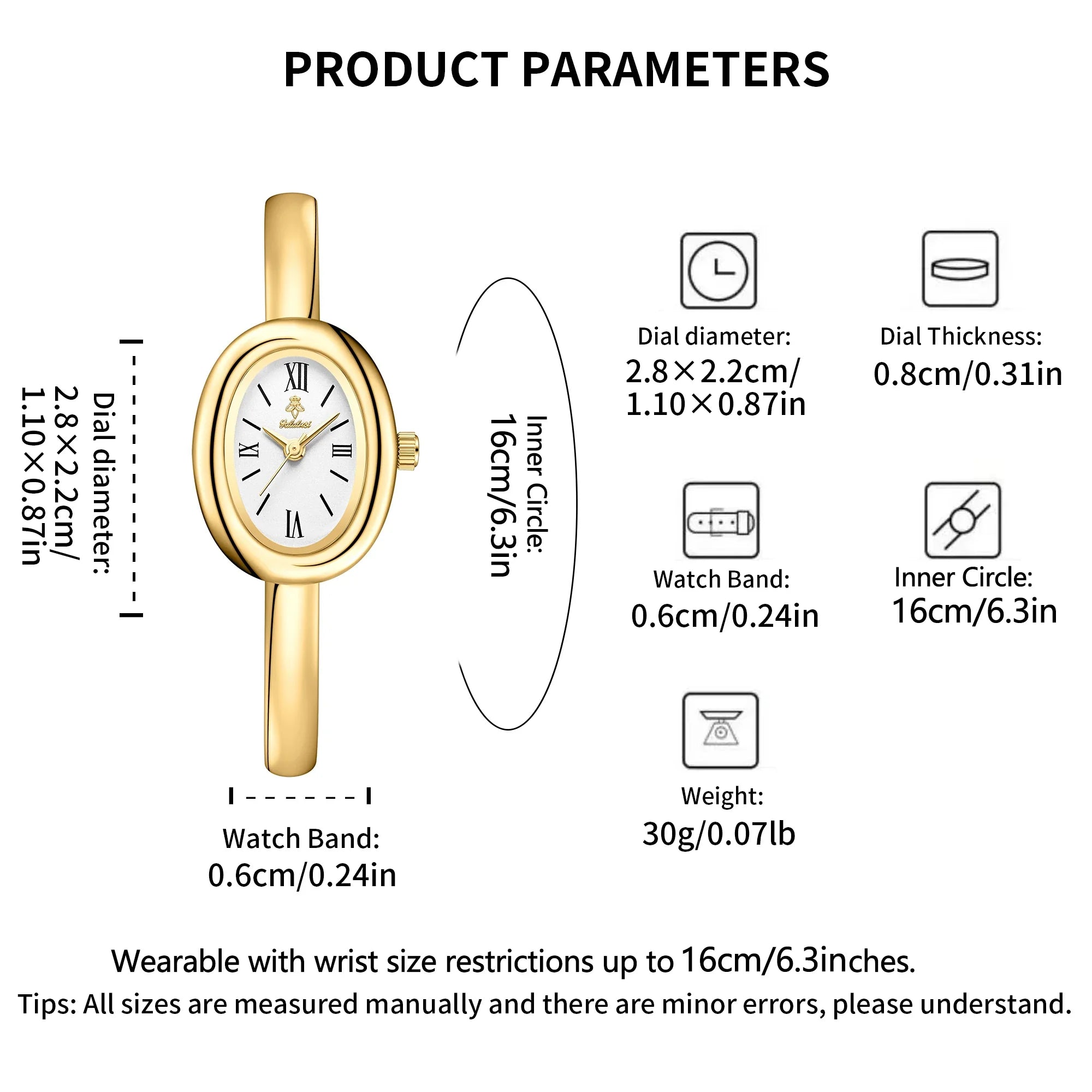 YaLaLuSi Brand Women's Watch: Stylish, Minimalist Bracelet Watch, Water-Resistant Quartz Watch, Gift reloj mujer watch for girls Vera Lux