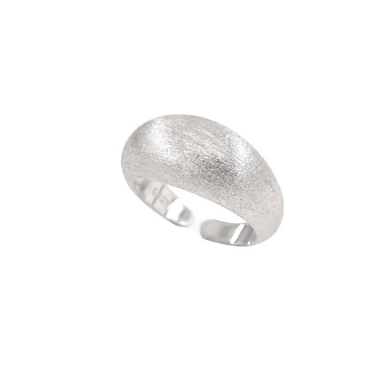 925 Sterling Silver Tellipse Geometry Sanding Simple Rings For Women Couple Engagement Luxury Jewelry Accessories Jewellery Vera Lux