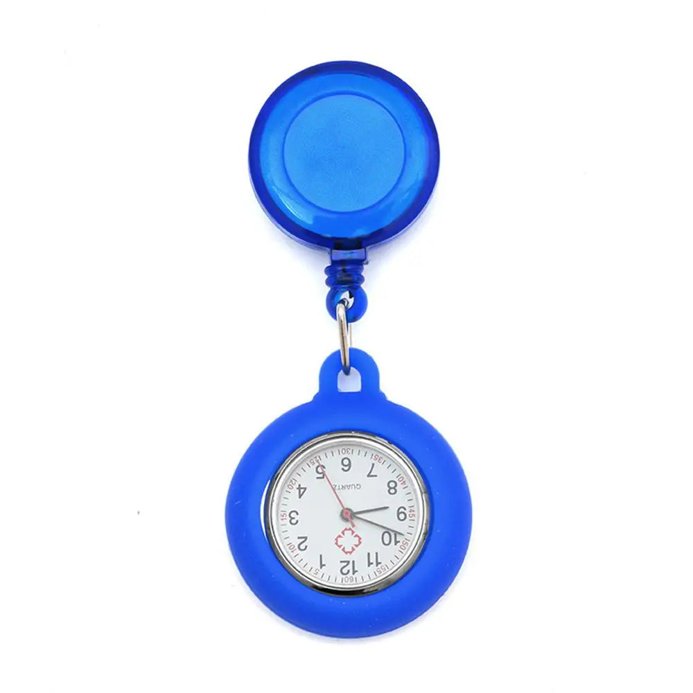 1PC New Retractable Nurse Watch Clip-on Fob Watch Doctor Medical Hanging Brooch Pin Quartz Clock Doctor Nurse Gifts Vera Lux