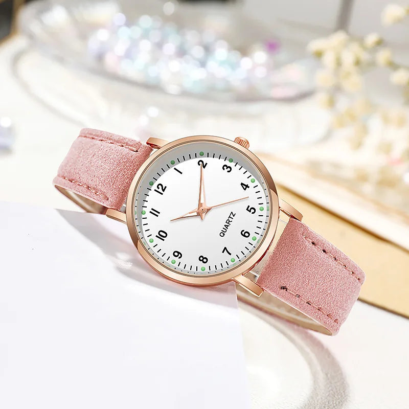 Fashion Watch For Women Leather Quartz Watches Ladies Luxury Back Light Wristwatch Clock relogio feminino Vera Lux