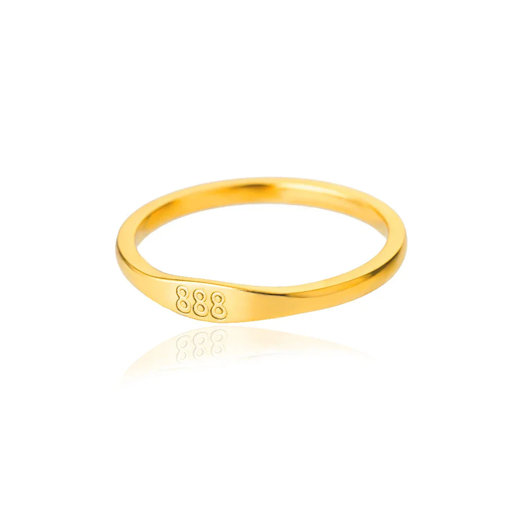 111 222 333 444 555 666 777 999 Angel Number Rings For Women Stainless Steel Ring Vintage Aesthetic Retro Jewelry anillos 2025 Vera Lux