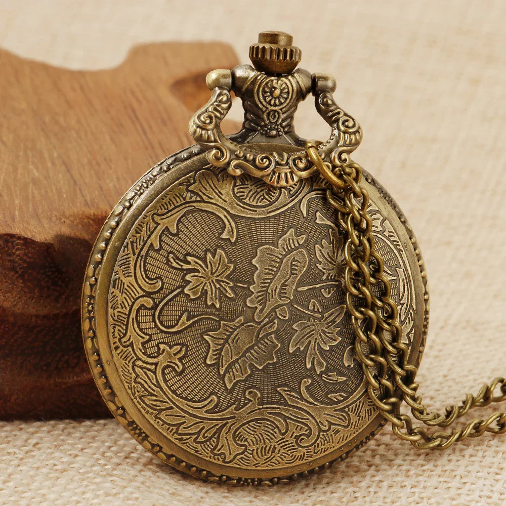 Retro Fashion Quartz Men's Pocket Watch Casual Punk Popular Unisex Pendant Fob Chain Watch CF1702 Vera Lux