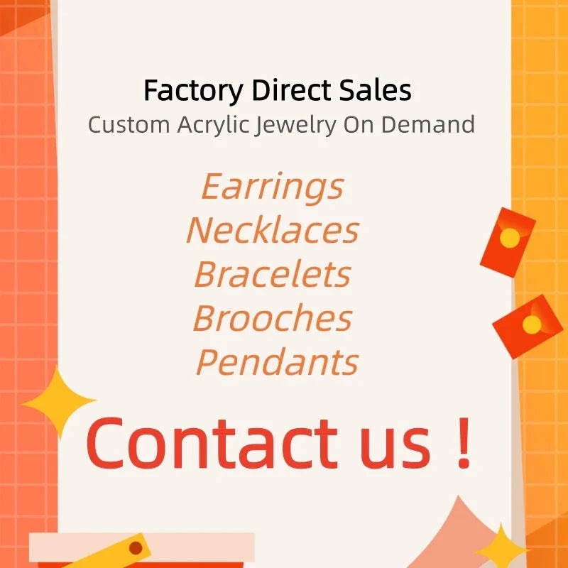 KUGUYS Fashion Acrylic Earrings Custom Trendy Jewelry Vera Lux