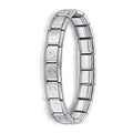 Hapiship New Women's Jewelry 9mm Width Itanlian Elastic Charm Bracelet Fashion Stainless Steel Bangle ST- Vera Lux
