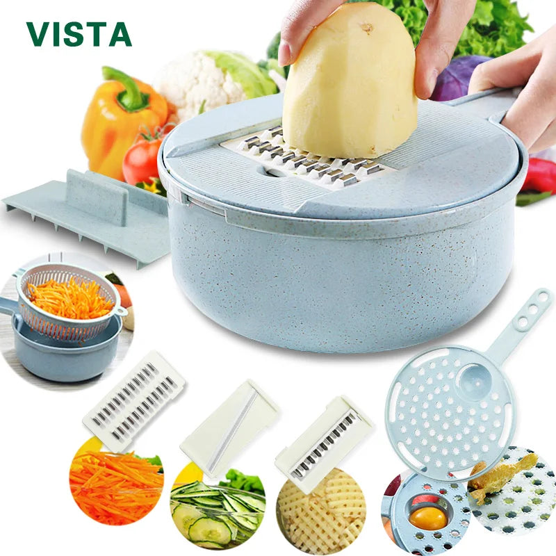 Vegetable Chopper Multifunctional Grater Cutter Kitchen Accessories Manual Fruit Slicer Potatos Shredders Cheese Onions Slicers Whatever the Treasure